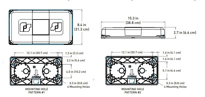 Amber Mini Light Bar LED Lamp Type, Permanent Mounting, 15 4/5″ Len; 454101HL-25