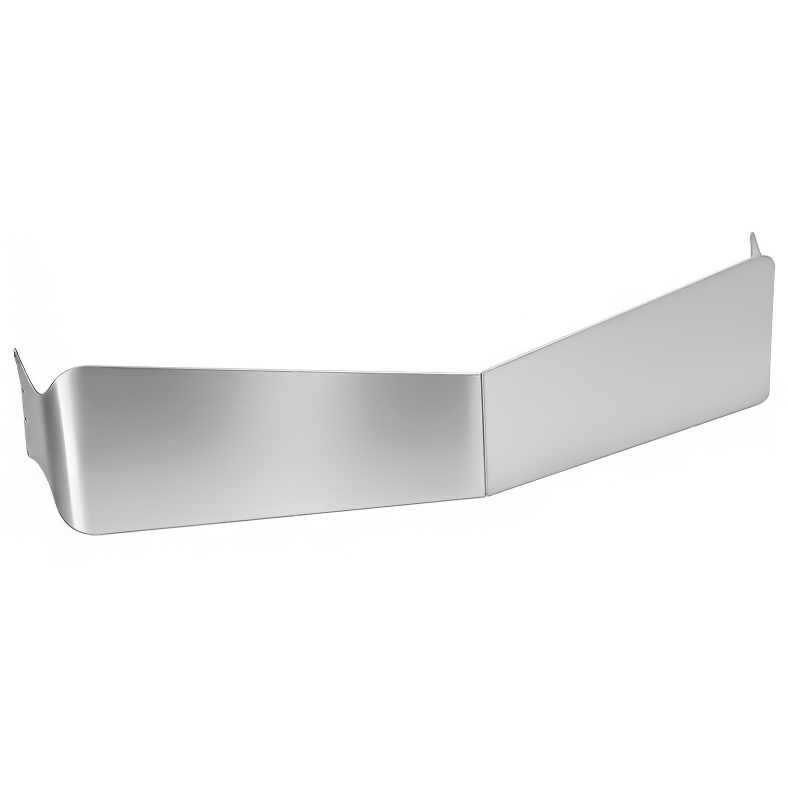 For Peterbilt 377 378 379 335 386 Silver 13″ Drop Sun Visor 304 Stainless Steel
