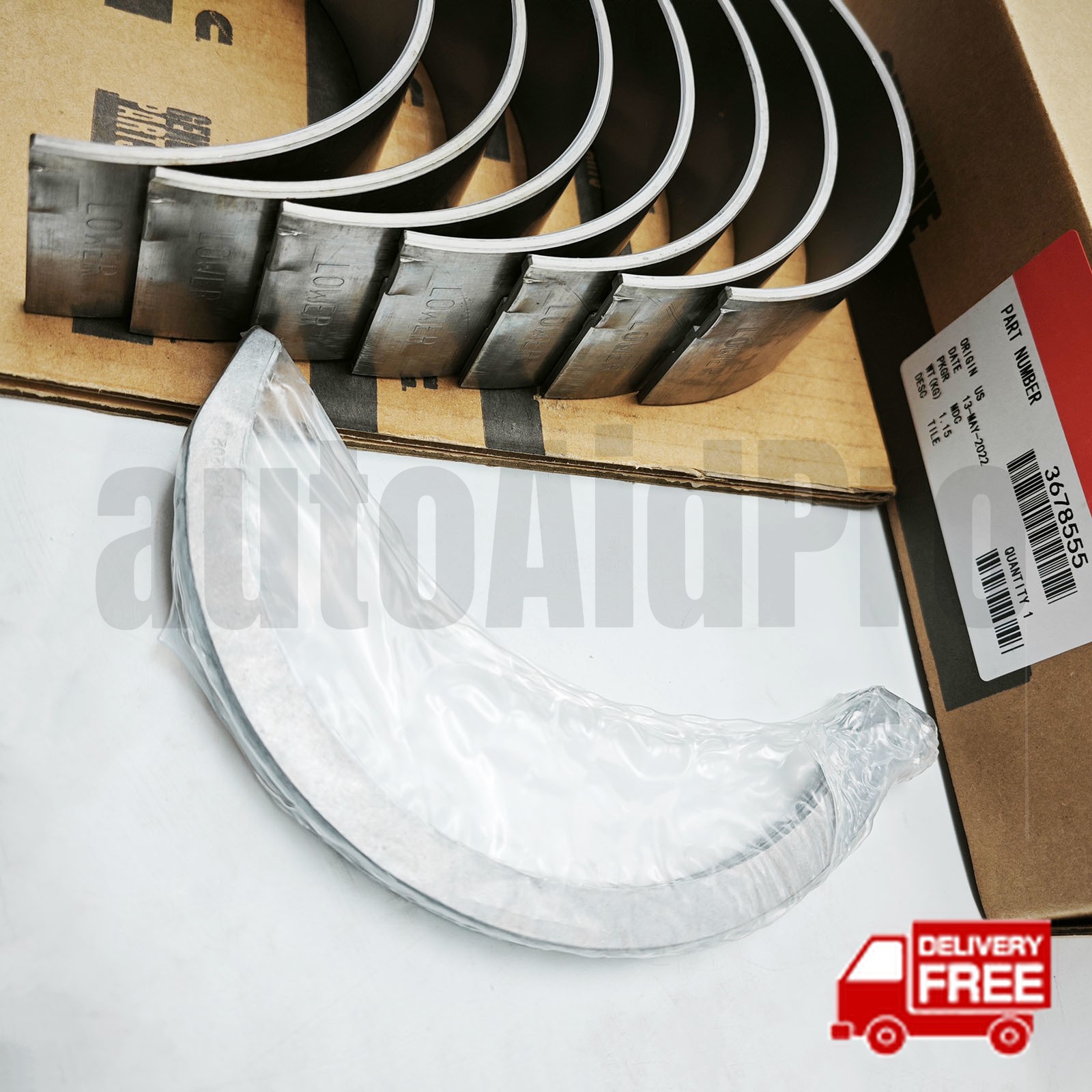 Brand new 3678555 Standard Main Bearing Kit for Cummins ISX. PAI 3800298