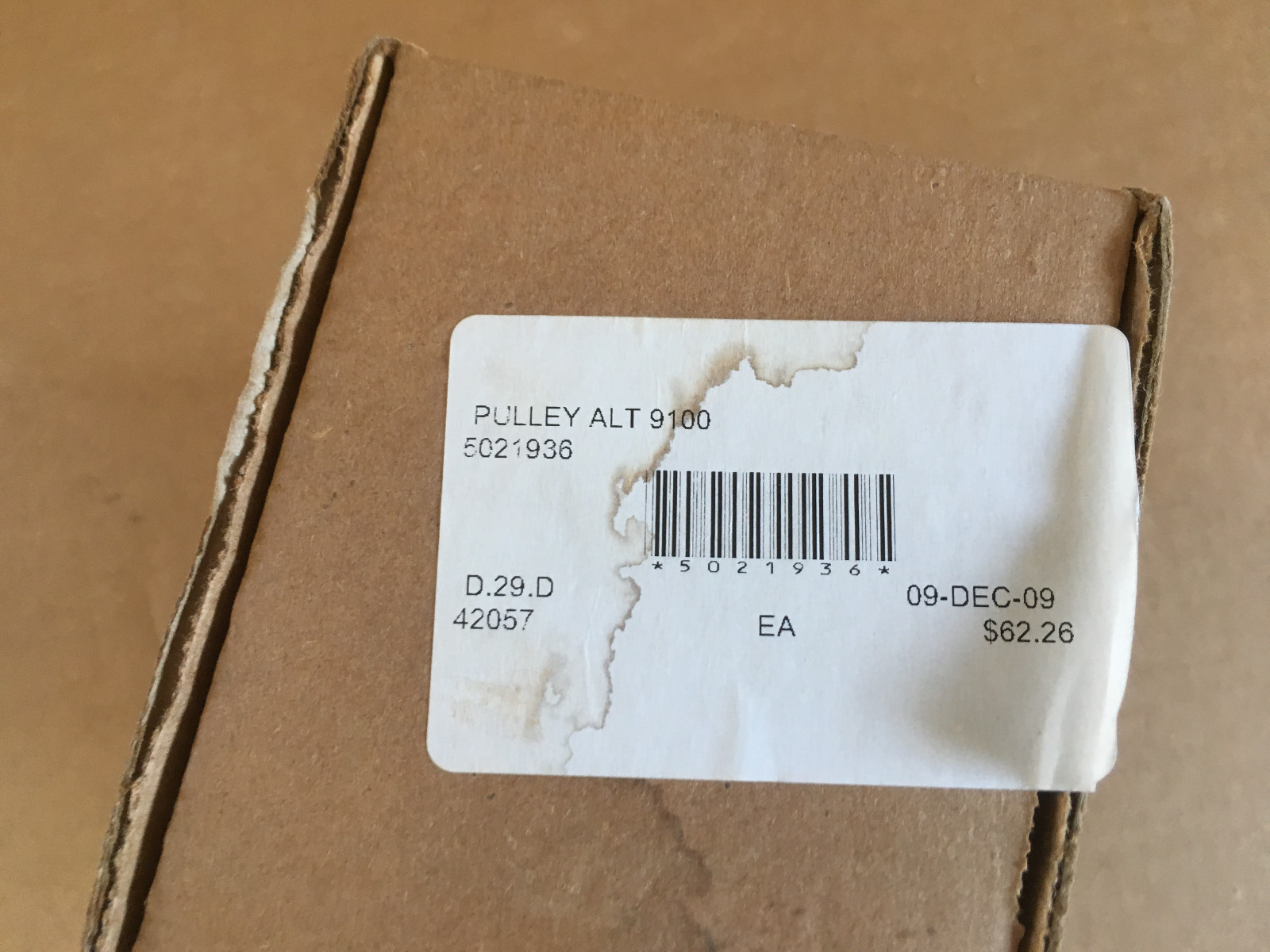 A3-227 Alternator Pulley 9100, 5021936