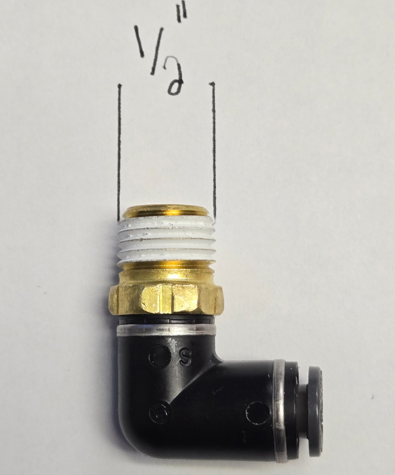 x10 SMC Dot Push Connect 90° Fittings 1/4 Npt – 1/4 Air Line ride bags bagged