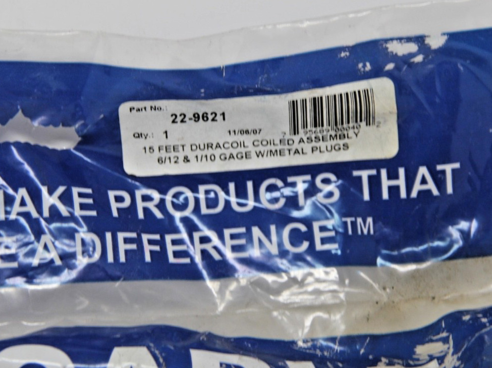 Phillips Industries 22-9621 Abs Coiled Cable 15 Ft W Zinc Die Cast Plug New