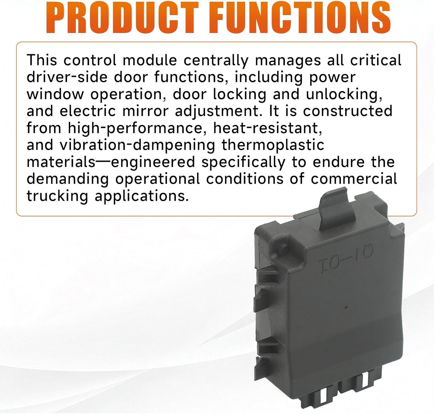 Kenworth T660 T800 Front Left Driver Door Control Module Q21-1050 599-5405 New