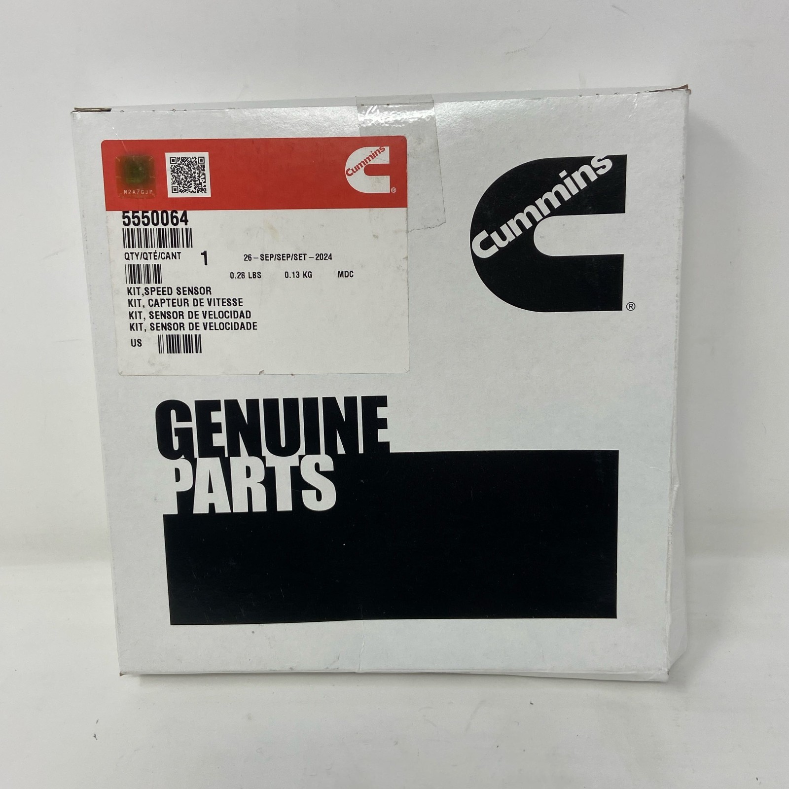 Cummins Genuine Speed Sensor Kit 5550064 for 6.7L ISB/QSB Engines – Black