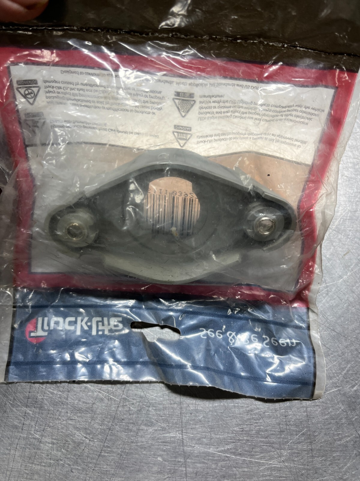 10724 Truck Lite TL10724 10 Series 2 Screw BRACKET Mount Polycarbonate, Gray