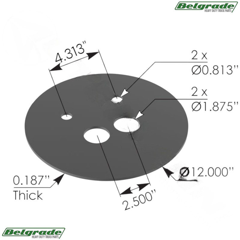 MHT2129 Air Spring Plate Hendrickson B21209 S21209