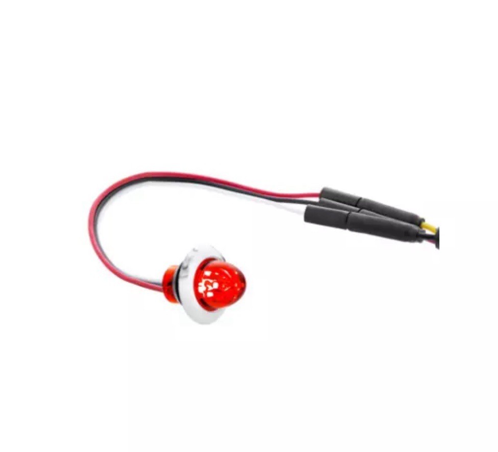 United Pacific 34848 Dual Function 3/4” Mini Watermelon Red Clearance Light