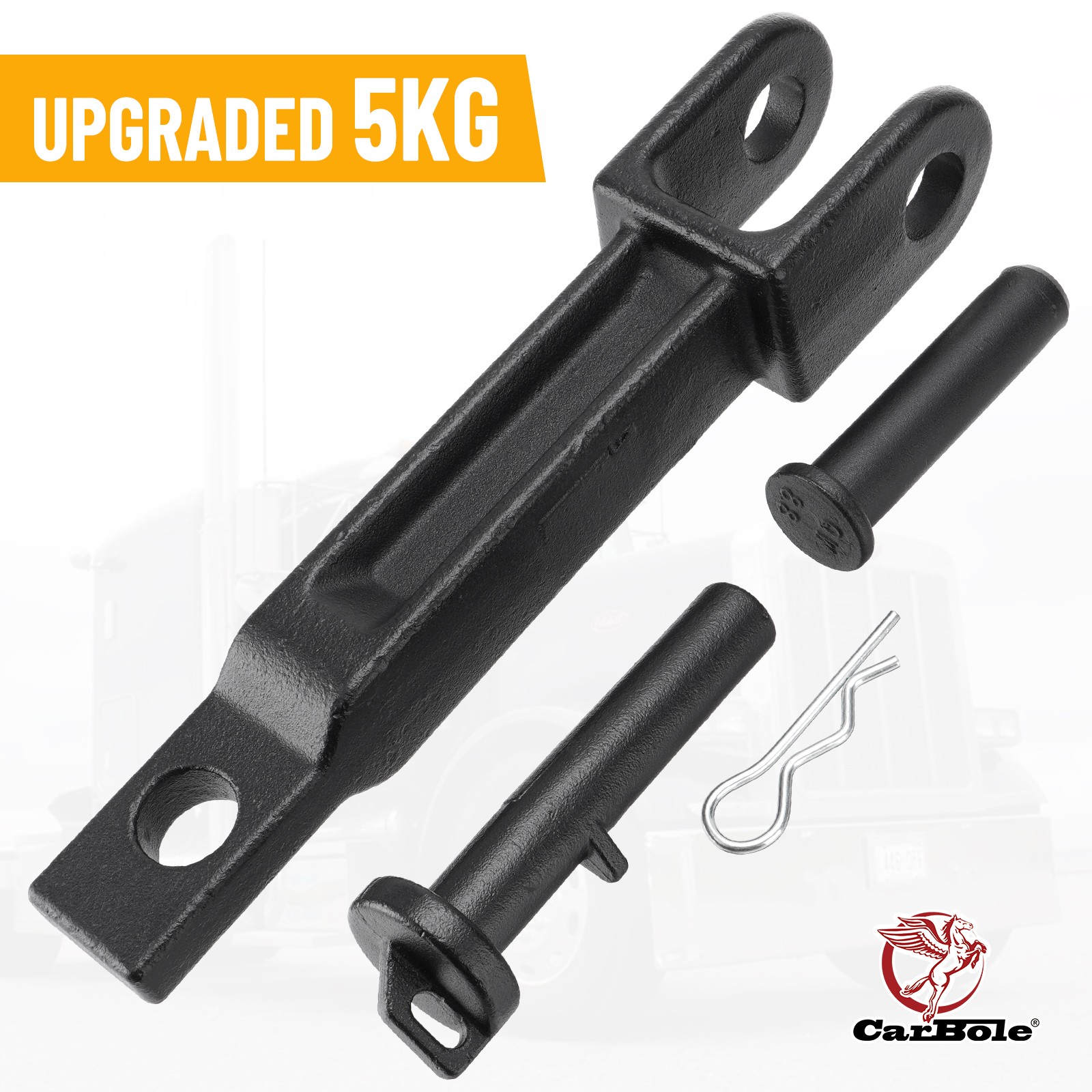 2 A20-6014 Tow Hook Compatible with Peterbilt/Kenworth with Pull Pin & Frame Pin