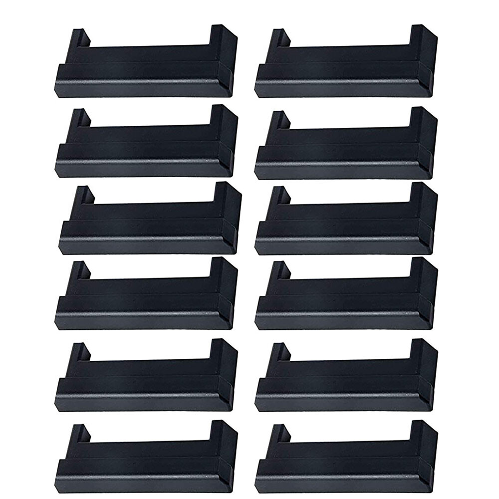 (12) Horizontal E-Track End Cap For Enclosed Trailer Cargo Van Truck Fat Bed