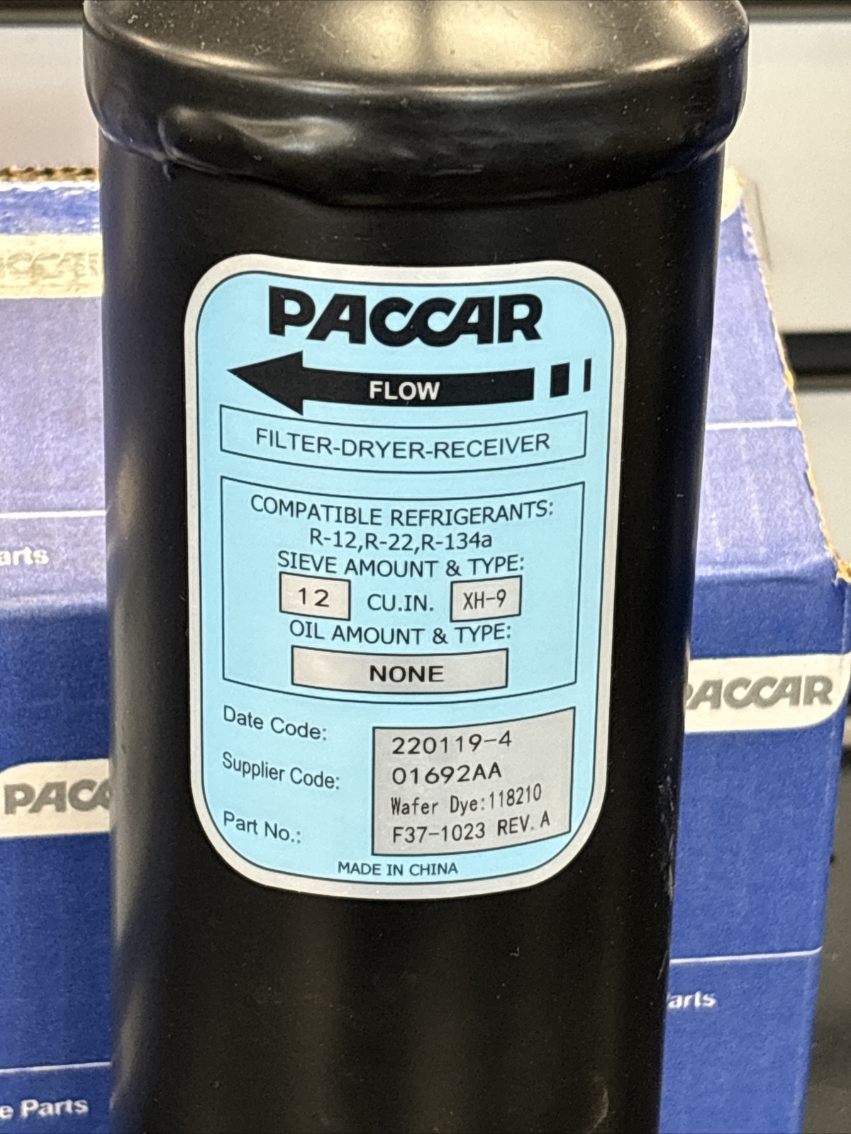 ~ NEW GENUINE PACCAR KENWORTH CAB AIR DRYER RECEIVER – F37-1023