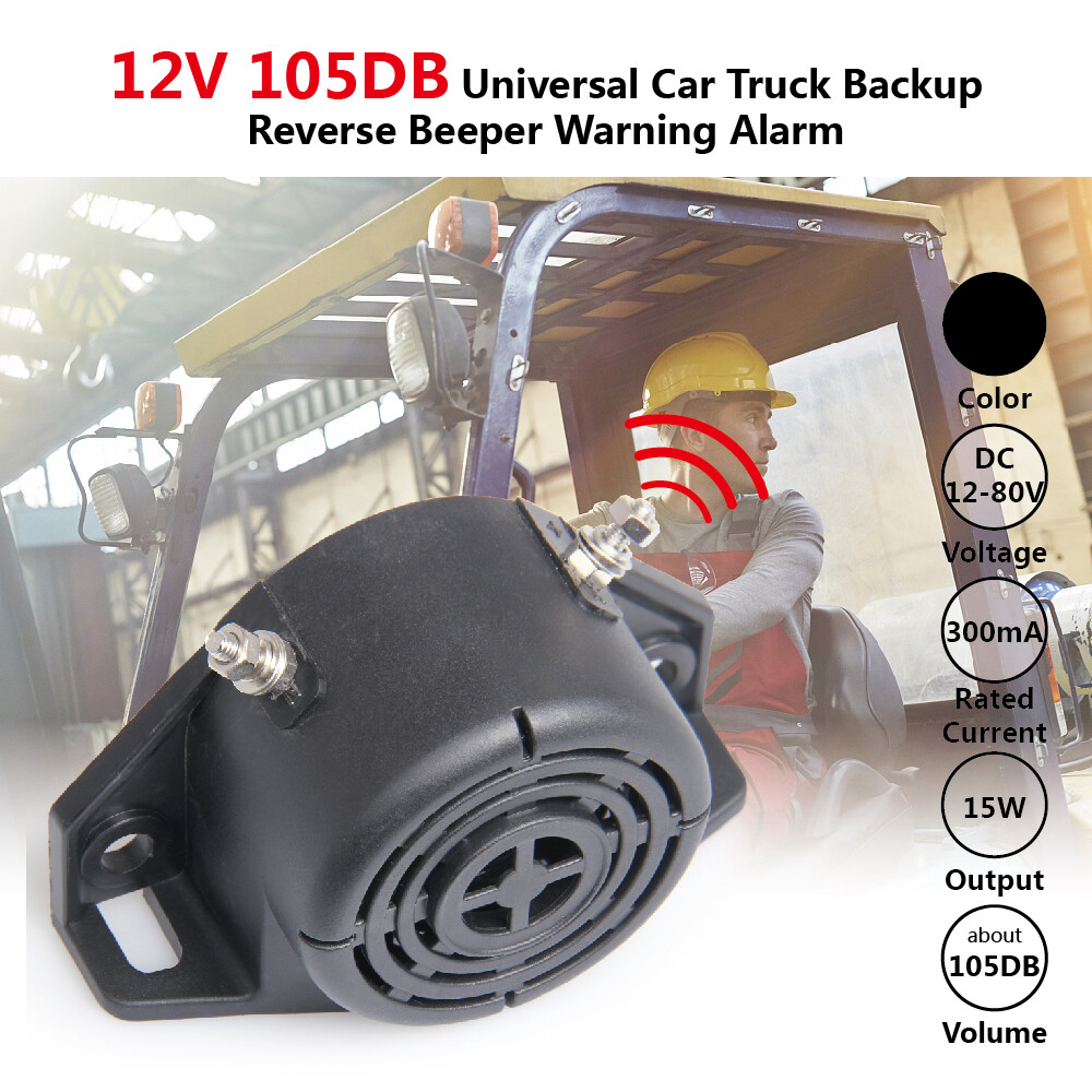 Universal 102±3DB 12/24V Backup Warning Alarm Beeper Construction for BMW Truck