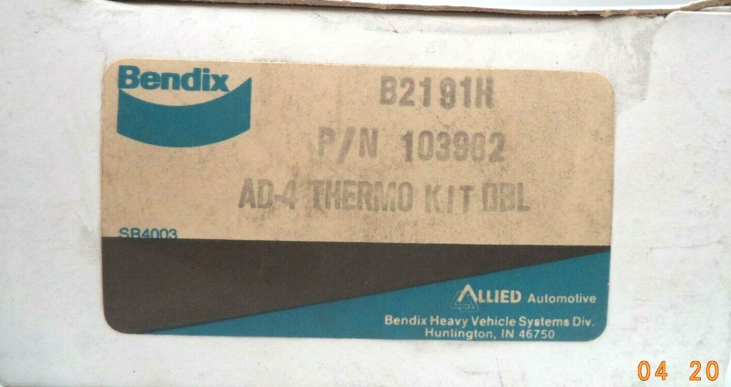 Bendix DBL AD-4 Thermo Cover Kit, pn 103982