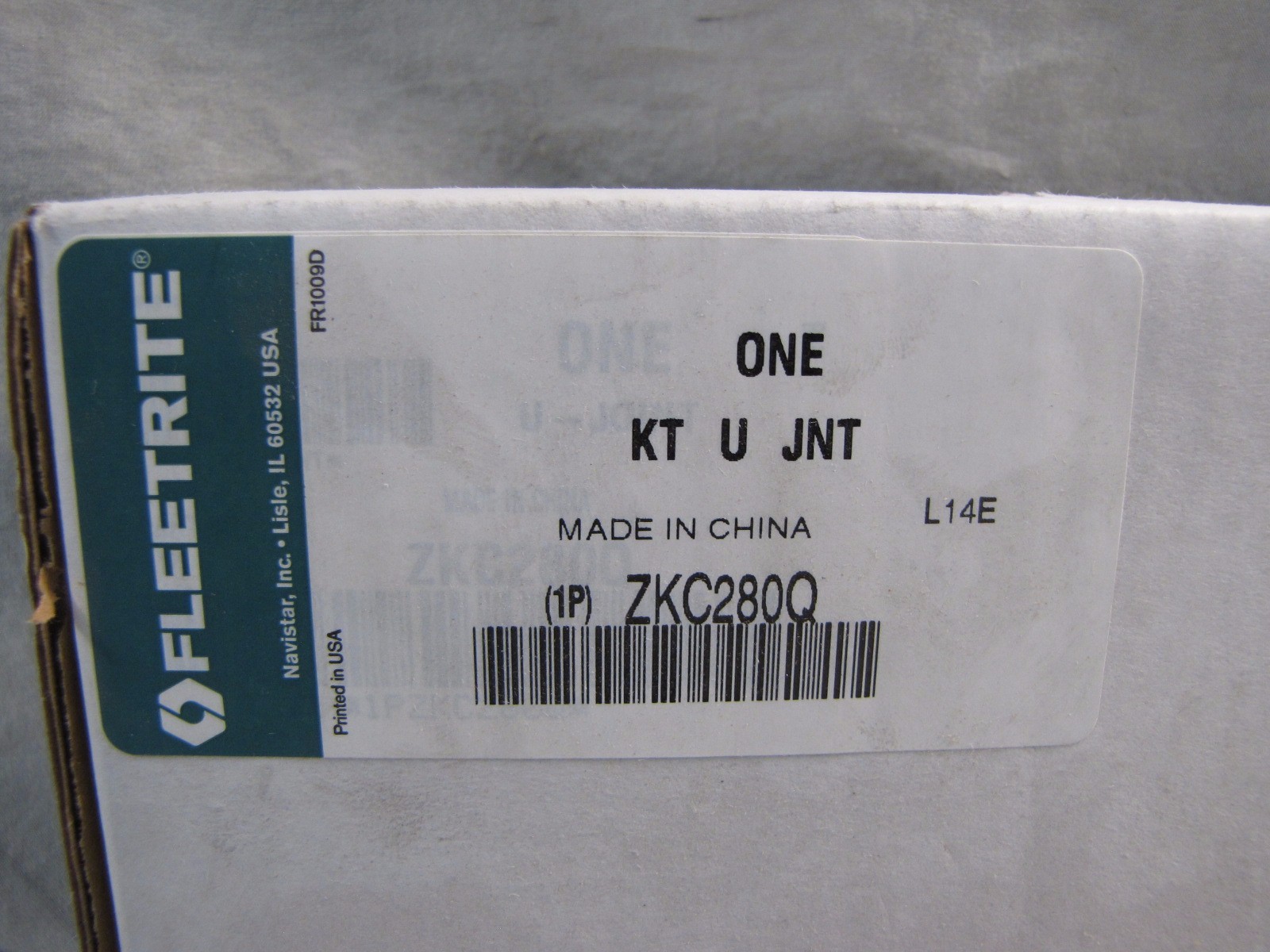 Fleetrite / Navistar ZKC280Q U-Joint Kit NEW