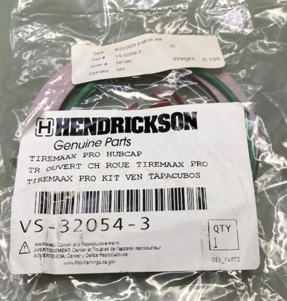 Hendrickson VS-32054-3 Tire Inflation System Hubcap New Genuine