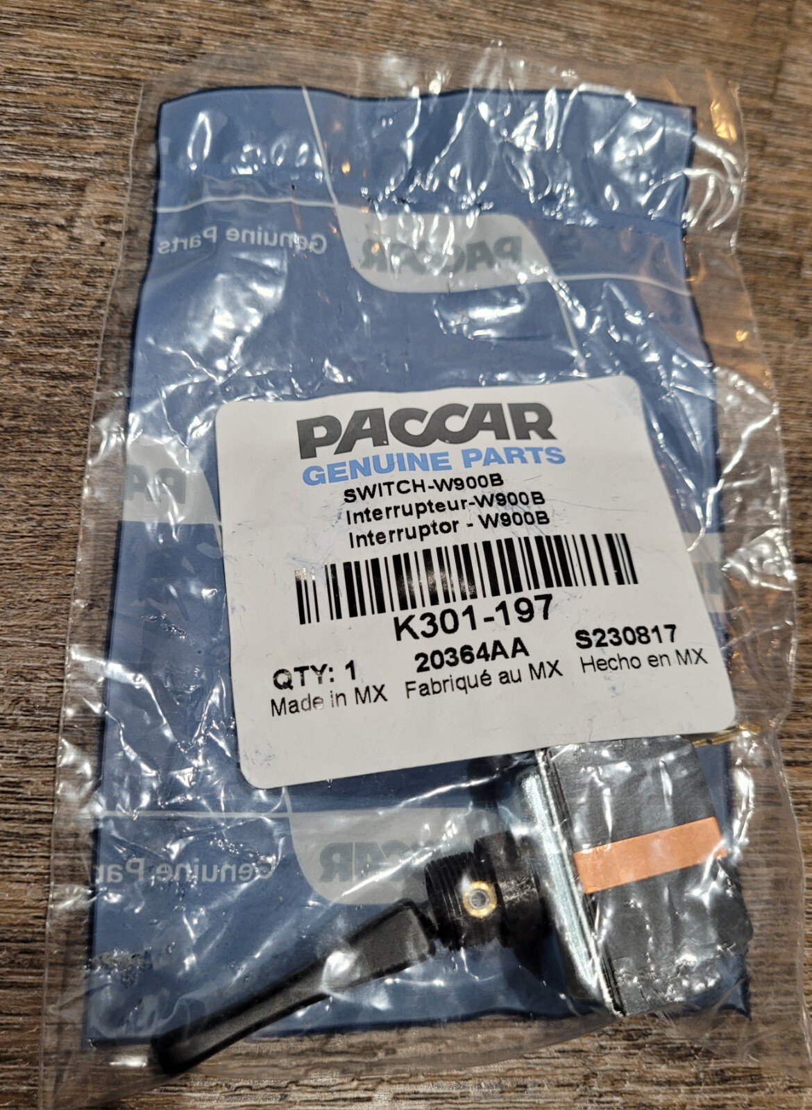 New OEM K301-197 Toggle Switch For Kenworth