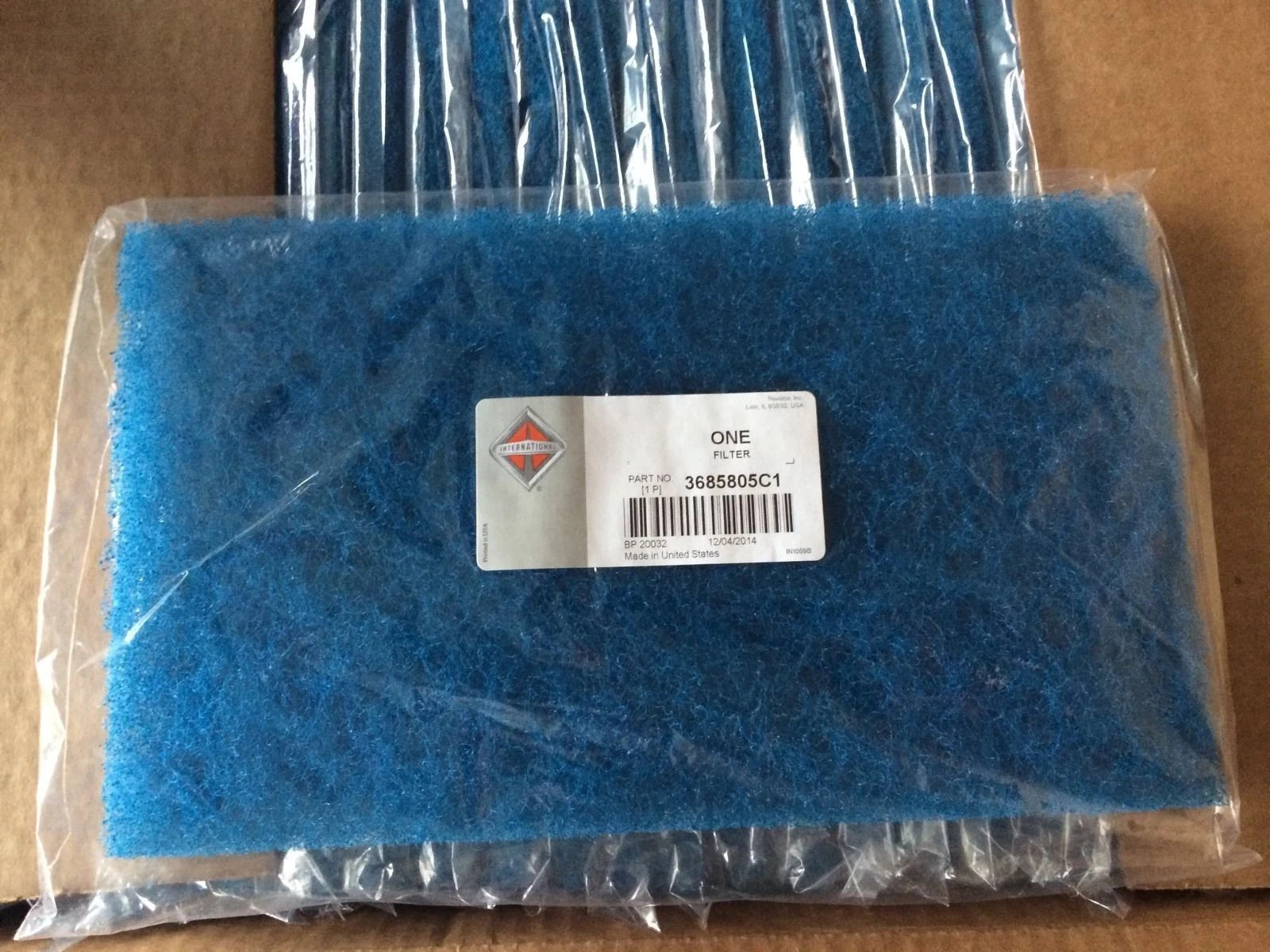 International Cab Filter By Navistar Inc # 3685805C1 (Quantity 2)
