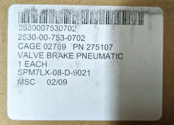 Trailer Brake Control Valve Column Mount Bendix TC2 275107 2530007530702