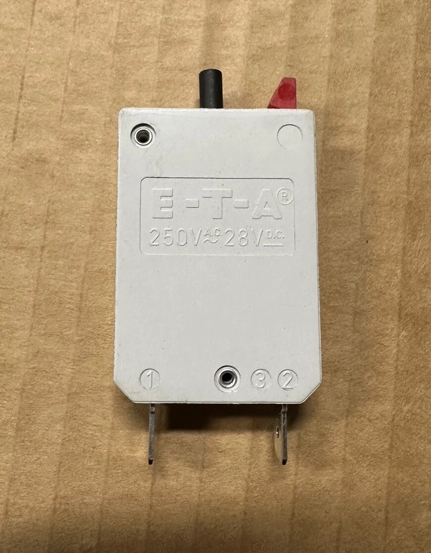 E-T-A 127-P10-H-KF-050022 Circuit Breaker 15A 28V DC 250V AC. Made In Germany