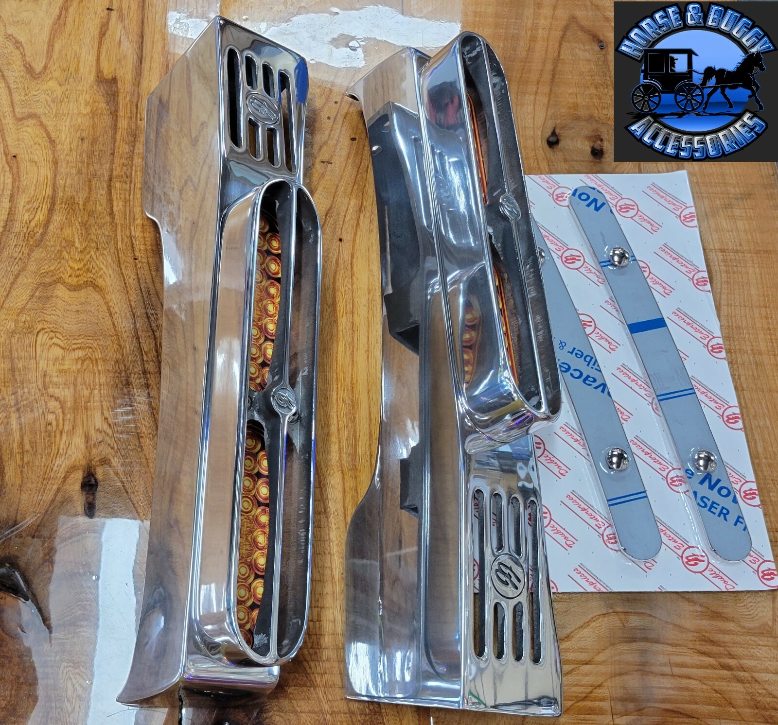 Peterbilt 379 359 front jj fender bracket polished aluminum USA made 009-02-379