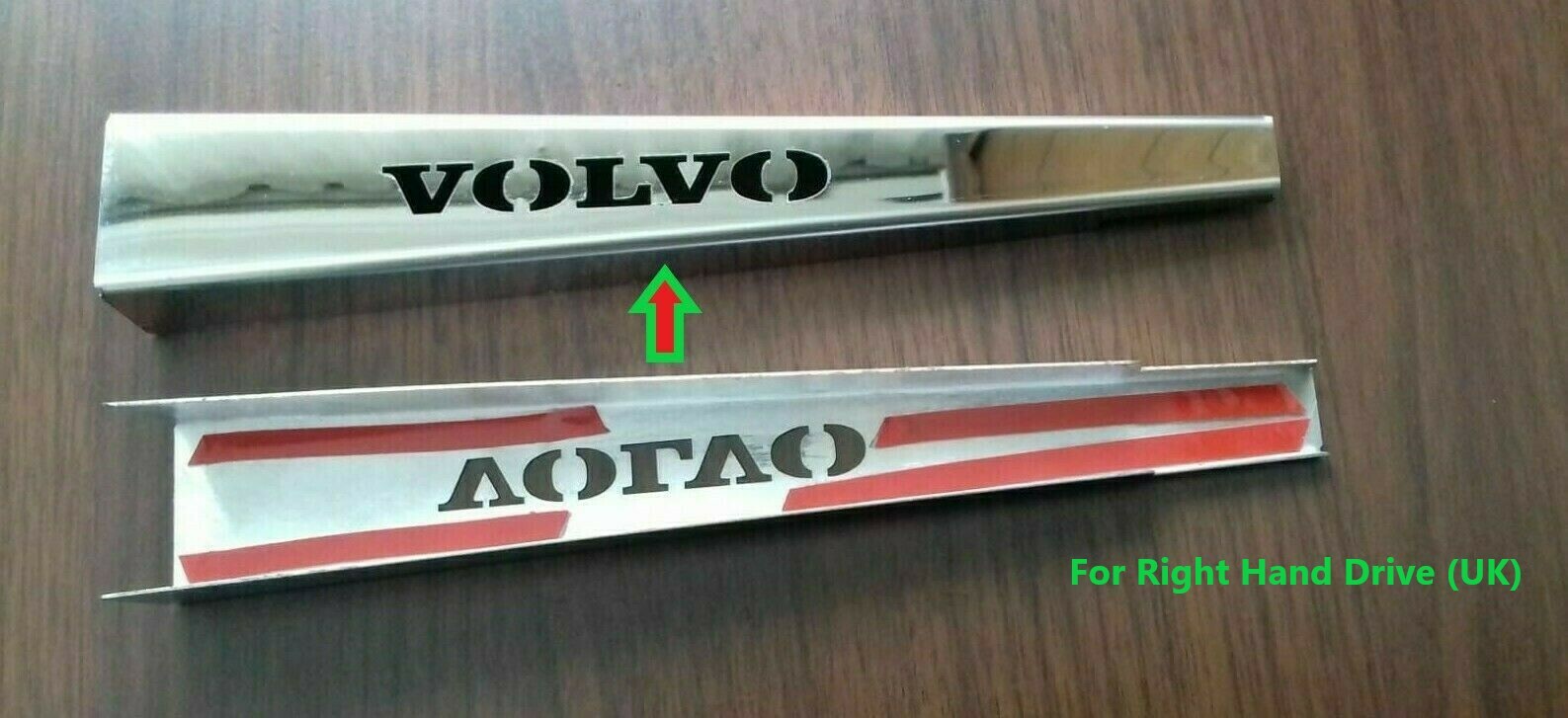 VOLVO FH4 Chrome Wiper Arm Blade Cover 2 Pieces. (Right Hand Drive) UK.