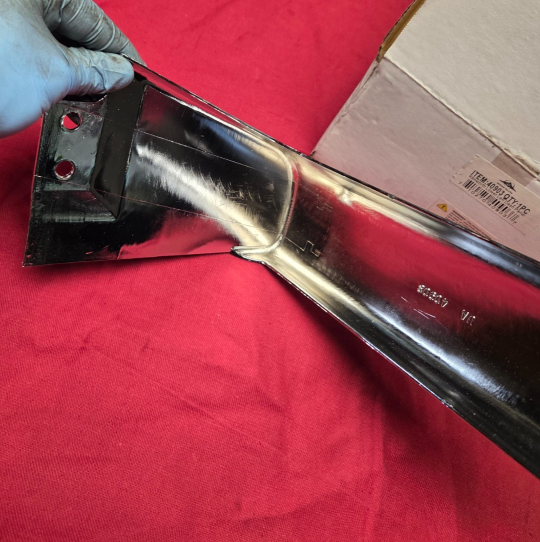 United Pacific 40903 Chrome Plastic KENWORTH LOWER LH DASH PANEL, NEW OLD STOCK