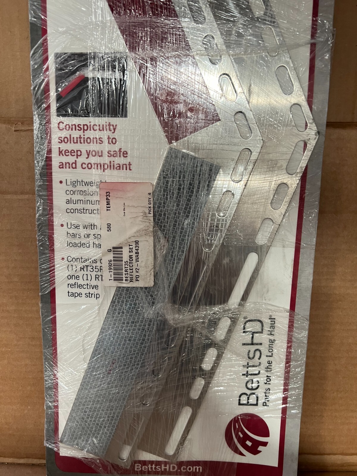 Betts HD RT35 Reflective Tape Strips Flap RT35