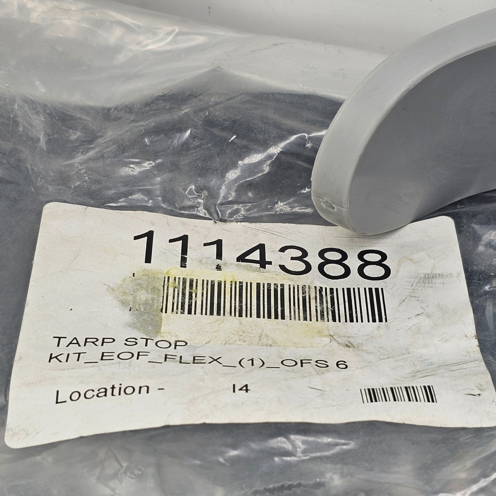 Shur-Co 1114388 Easy-Off Flexible 6″ Offset Tarp Stop w/Mounting Hardware