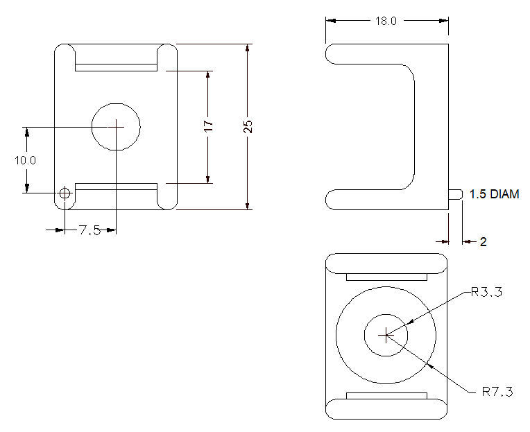 Classic 1/4″ (6 mm) Bushing Mini-toggle Switch Guard
