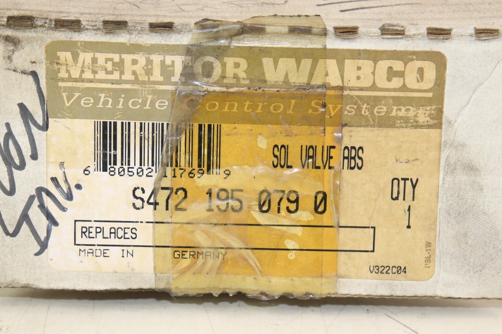Meritor Wabco ABS Solenoid Valve S4721950790 New Old Stock S472 195 079 0