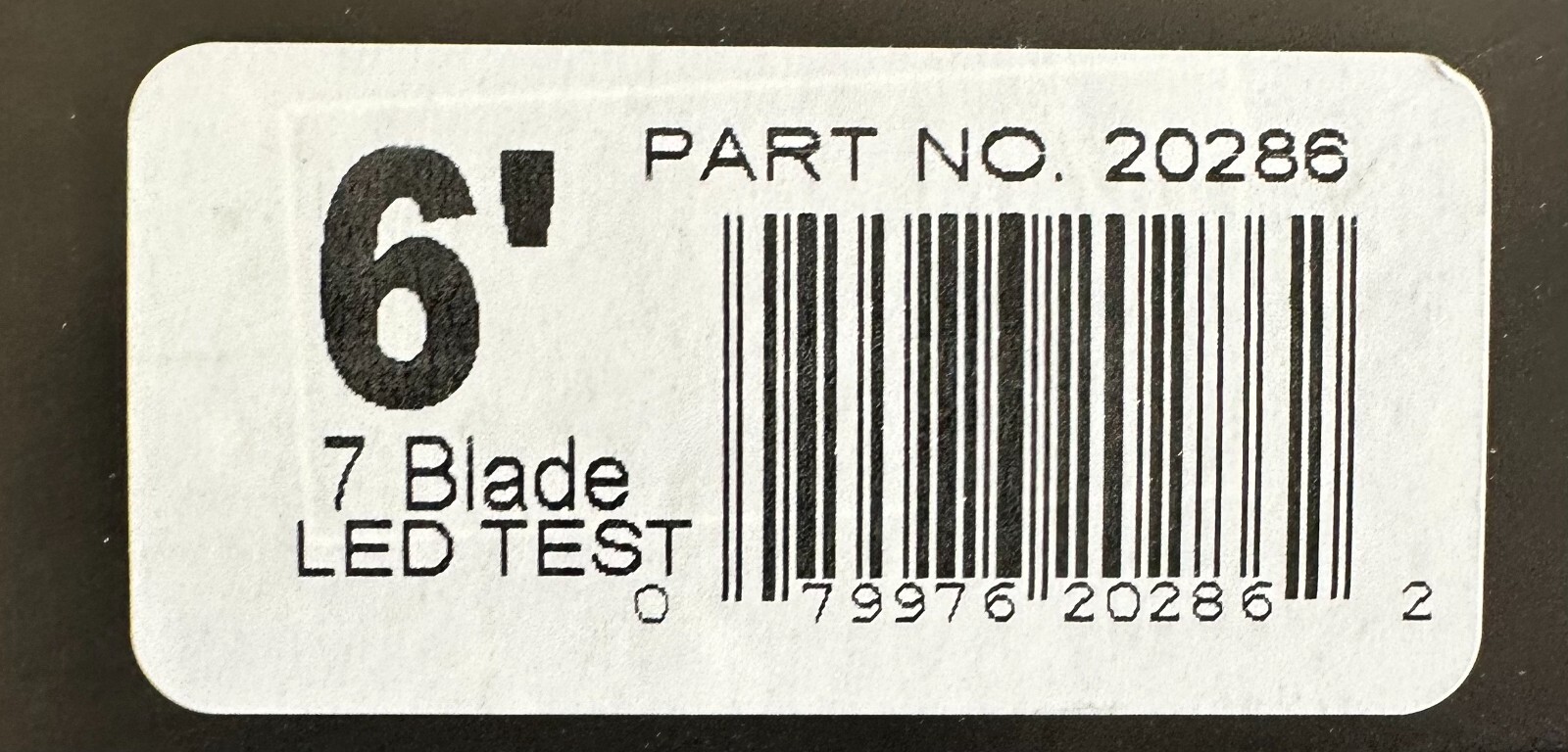 Hopkins 20286 LED Test 7 Blade Molded Connector w/ Cable 6′ (New/Unused)