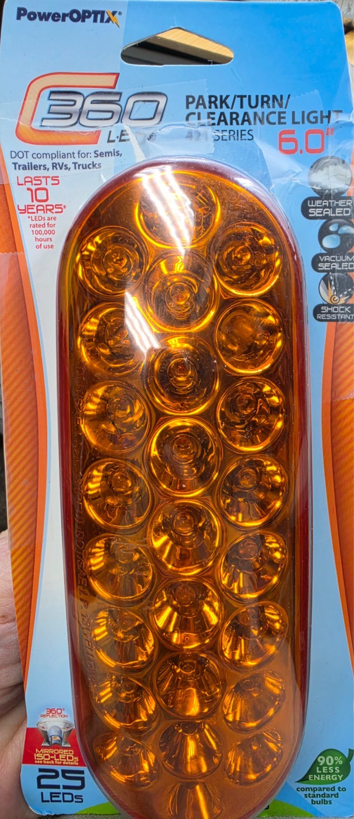 PowerOptix C360 LED 6in Oval S/T/T LED Light