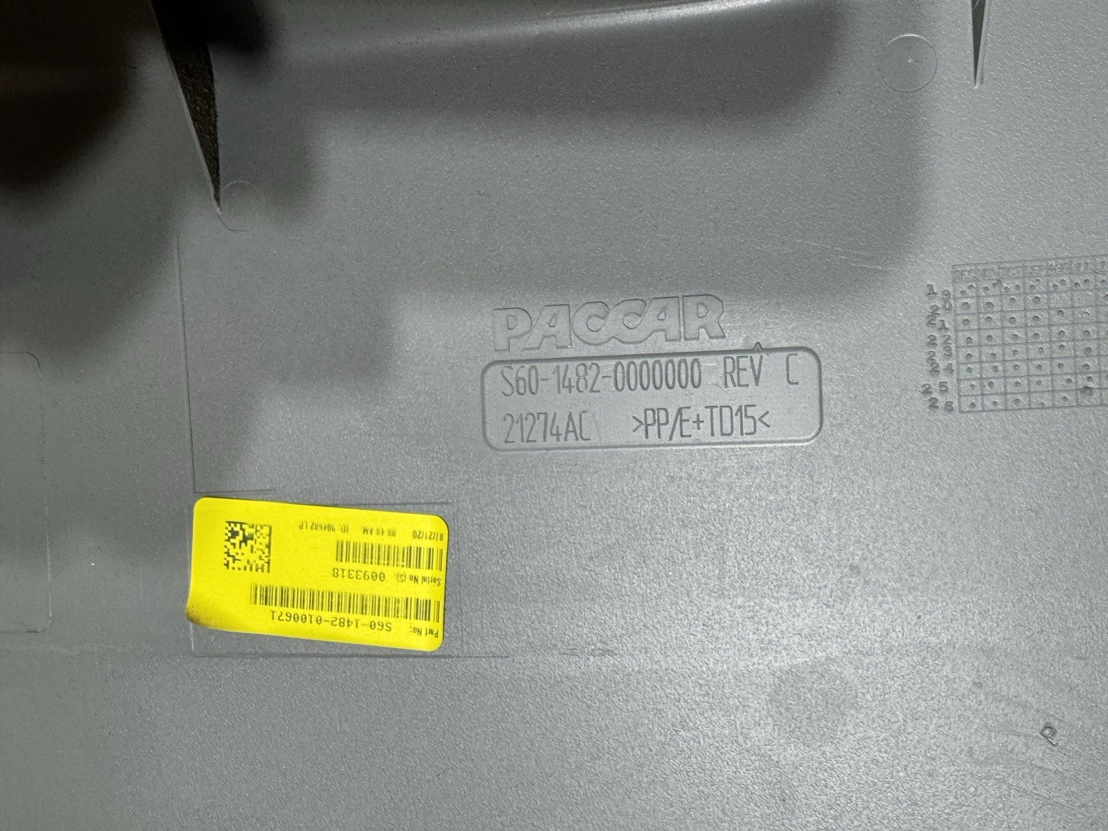 Paccar KW Interior Speaker Trim S60-1482-0000000