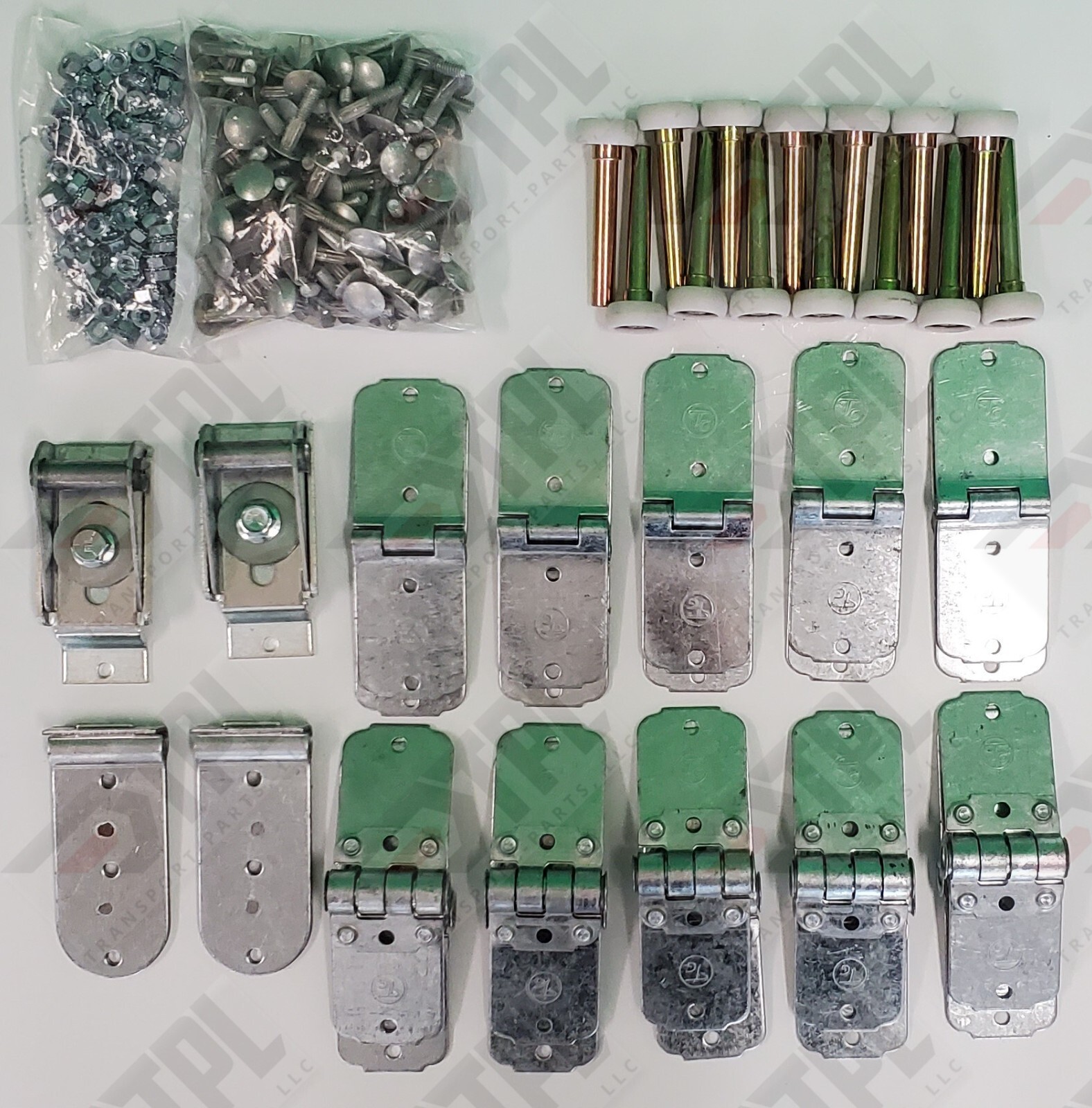 38 Pack Todco Door 6 Panel Repair Kit ALL Hinges 1″ NYLON Rollers HARDWARE