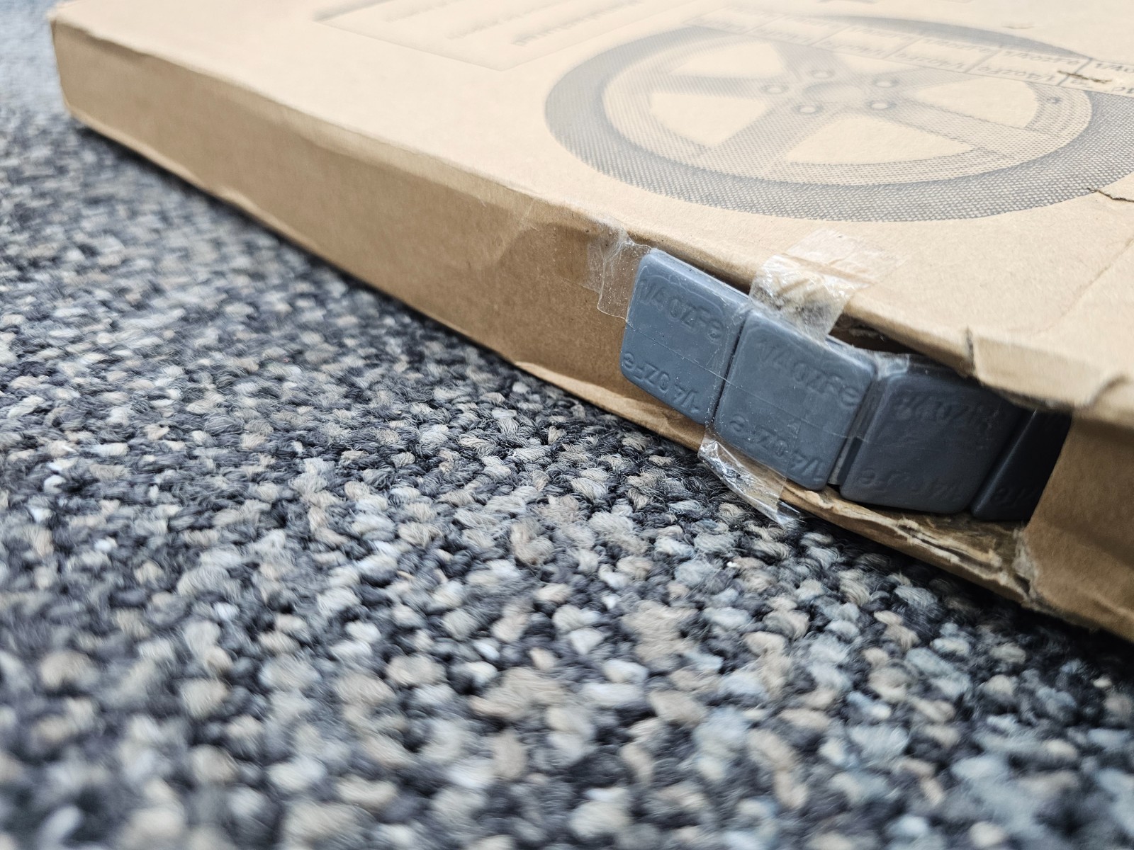 (QTY 715) Imperial 78123: .25 oz Steel Gray Adhesive Wheel Weight Roll