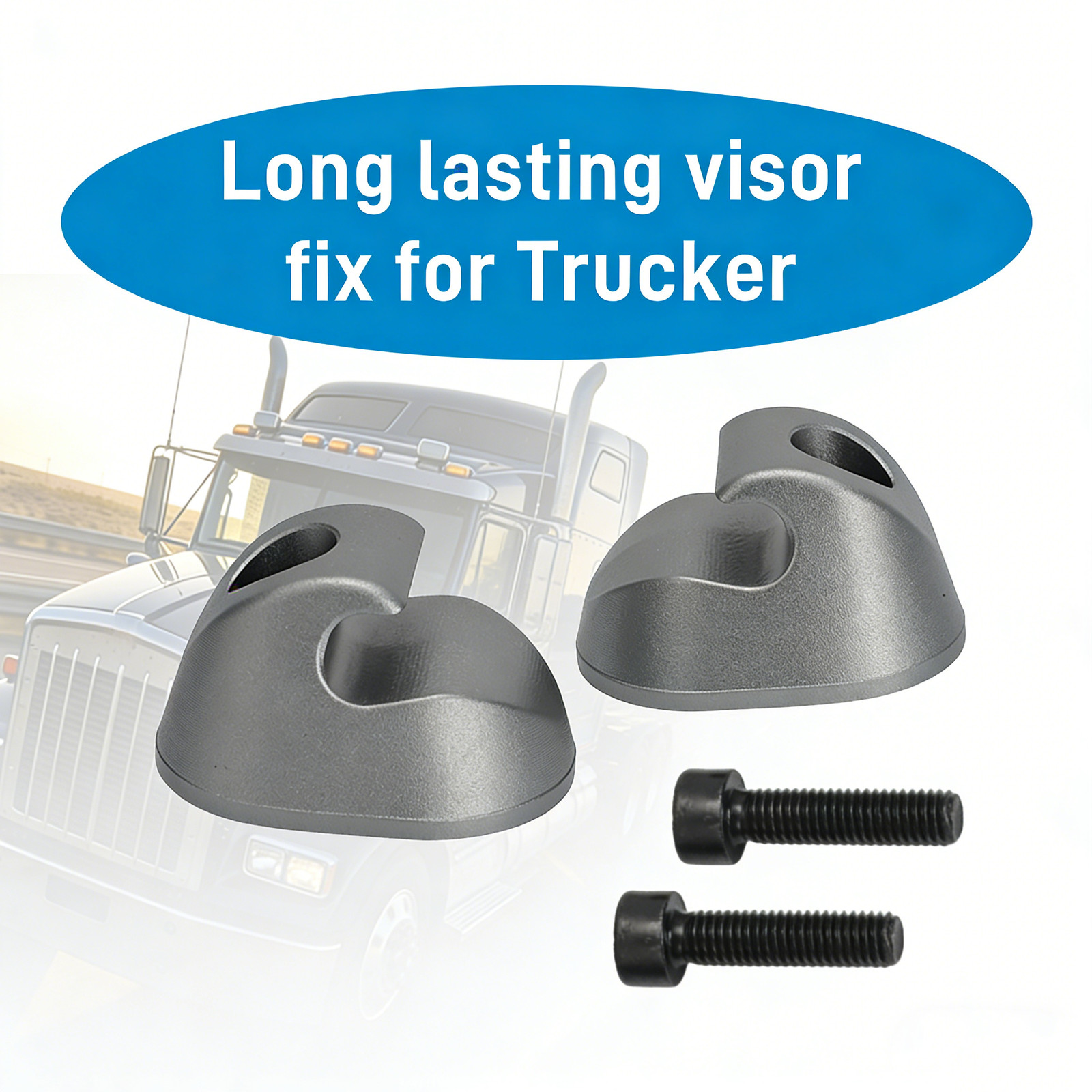 Aluminum Sun Visor Clip S16-1023-661 F01377-2 For Kenworth Peterbilt Interior US