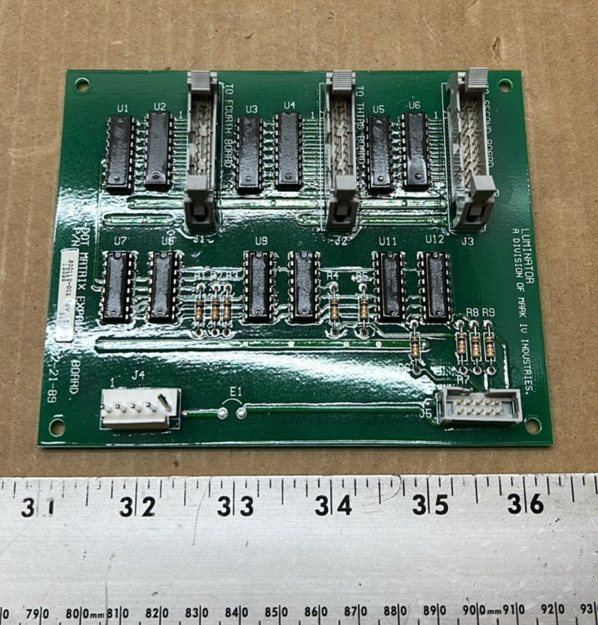 Luminator Sign Flip-Dot Matrix Expansion Board P/N 500110-001