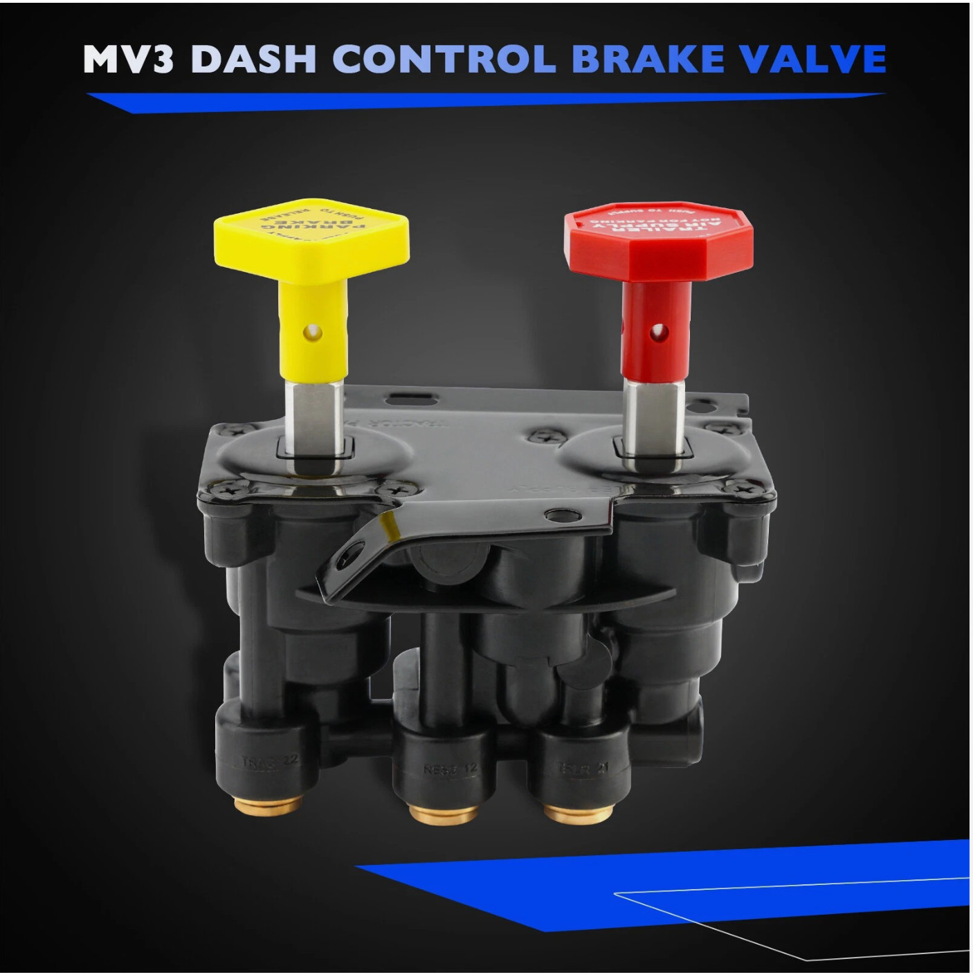 MV-3 Dash Air Brake Control Valve Fit Haldex Volvo 20560009 Keene Trucks KN20619