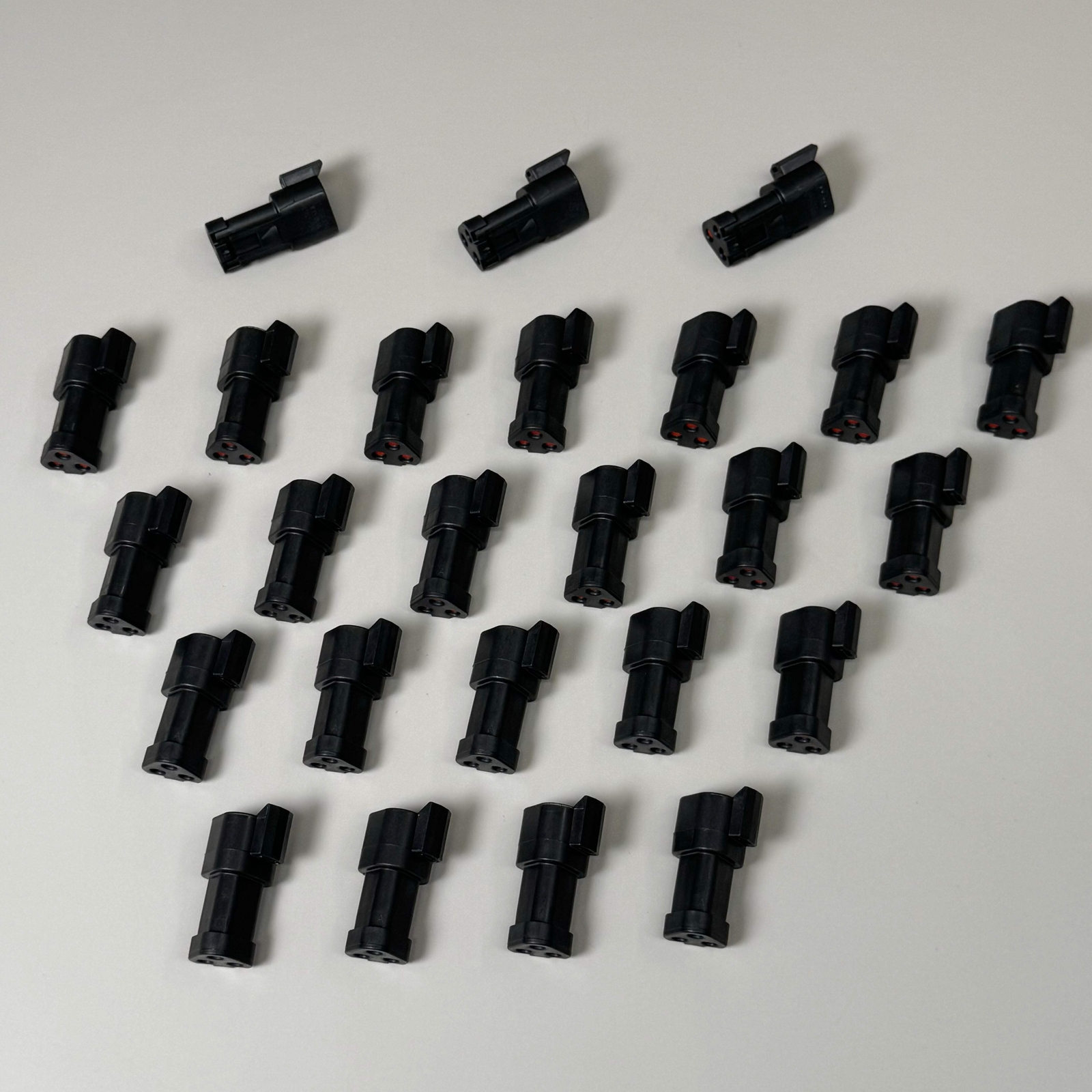 TE CONNECTIVITY (25 PACK) Deutsch Electrical Connector Auto Receptacle 3 POS DT0