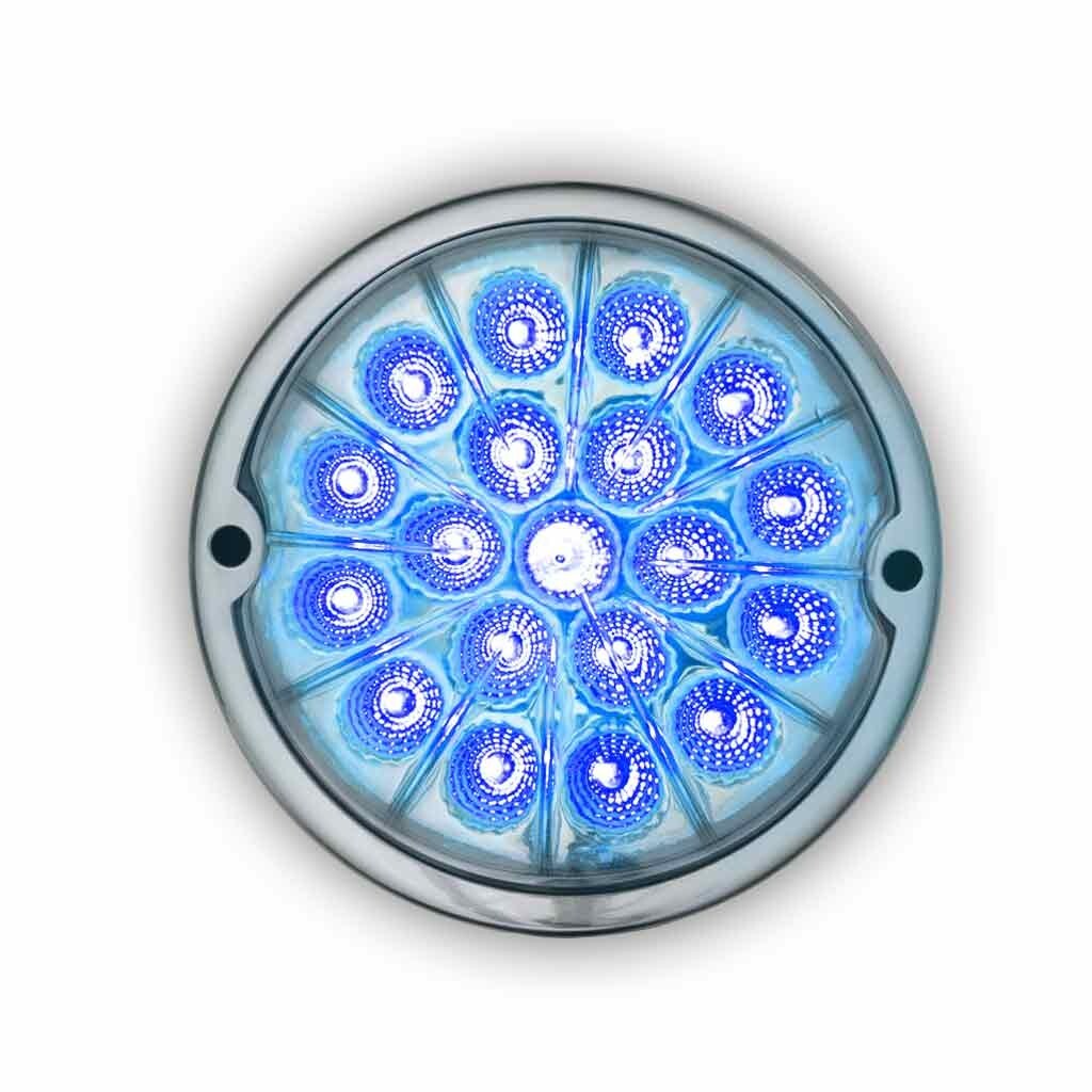 Amber Clearance & Marker to Blue Auxiliary Watermelon LED Light – 19 Diodes