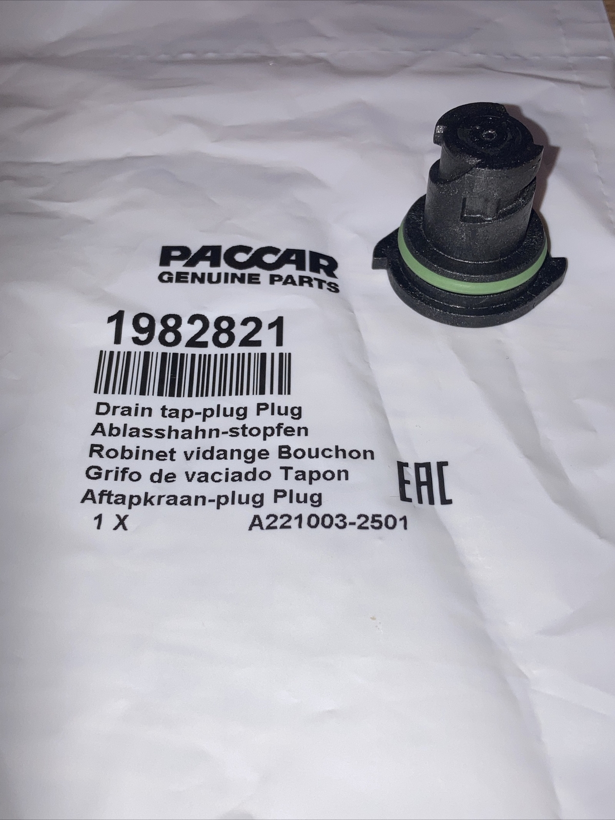 ~BRAND NEW~ OEM GENUINE PACCAR OIL DRAIN TAP PLUG FOR MX OIL PANS ~ 1982821PE
