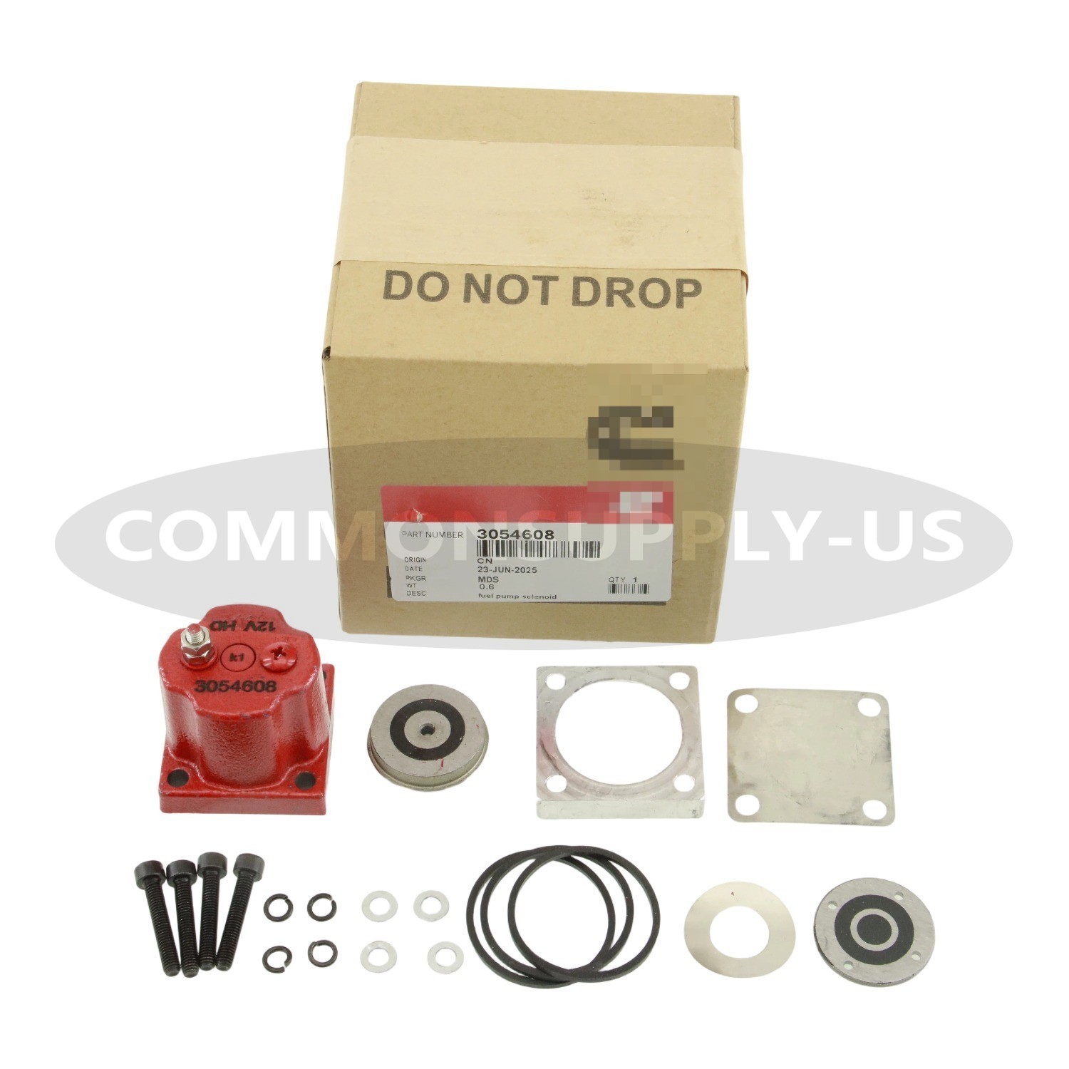 180204 3054608 209940 NEW OEM Fuel Shutoff Valve Set for Cummins N14 Solenoid US