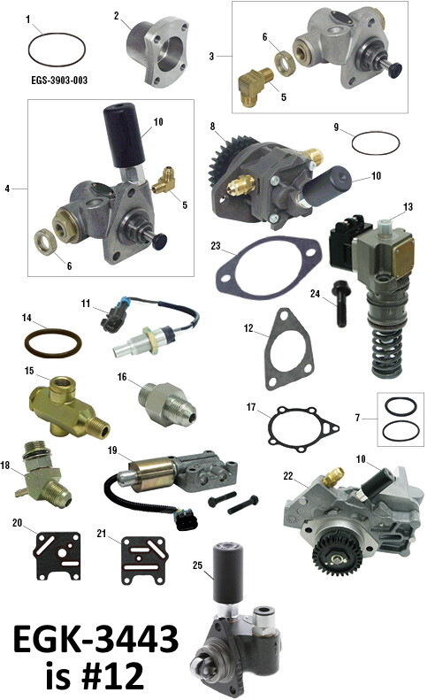 Fuel Supply Pump Gasket for Mack E6 & E7. PAI # EGK-3443 Ref. # Bosch 1411073006