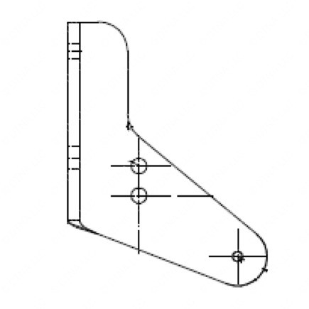 12-13340-000 Air Brake Air Line Bracket Brake Stop, Conventio for Freightliner