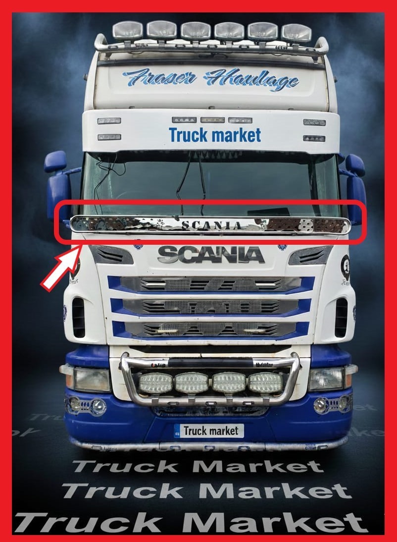 Scania 2006 – 2016 TUBULAR STONE CATCHER CHROME ( Written SCANIA )