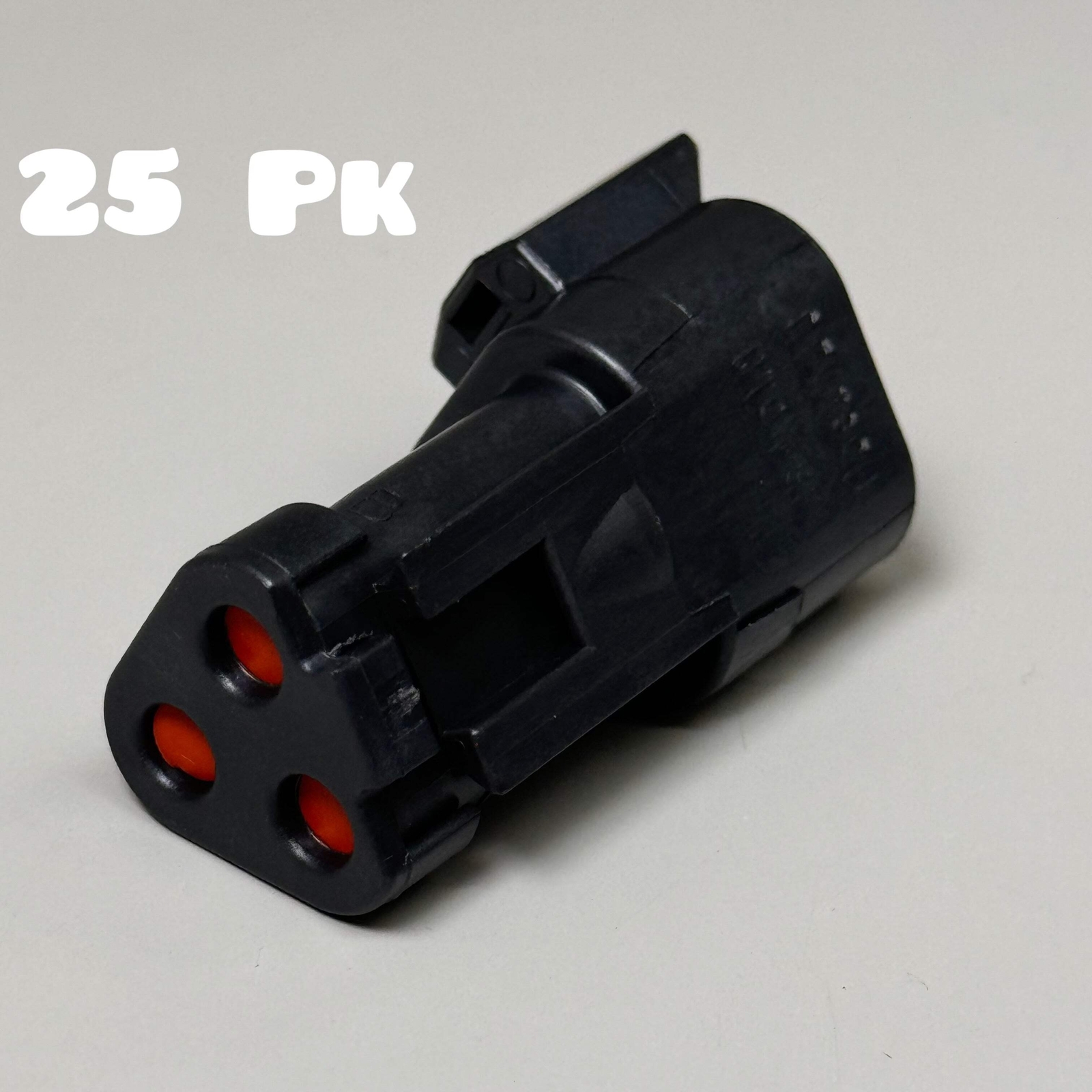 TE CONNECTIVITY (25 PACK) Deutsch Electrical Connector Auto Receptacle 3 POS DT0