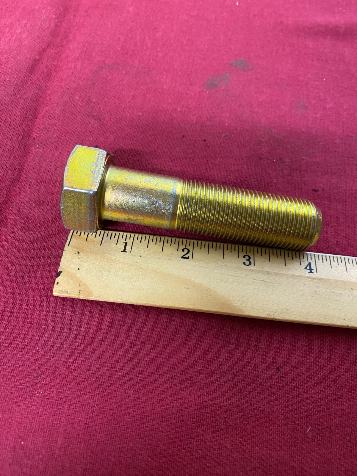 IMPERIAL SUPPLIES, 17290, 7/8 X 3 1/2, 8 GAUGE HEX BOLT, BOX OF 15 NEW OLD STOCK