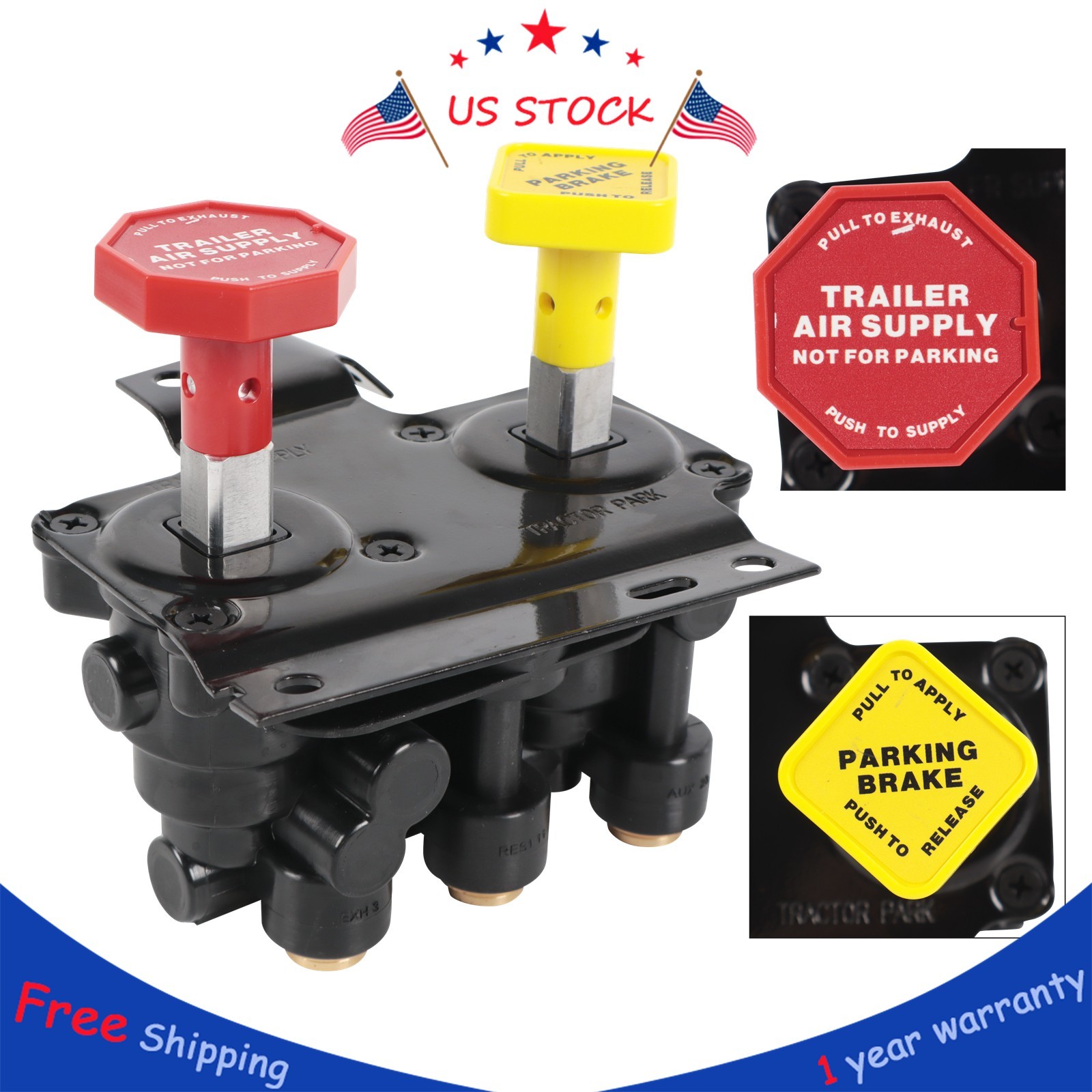 KN20619 MV3 Dash Air Brake Control Valve For Haldex Volvo 20560009 Keene Truck