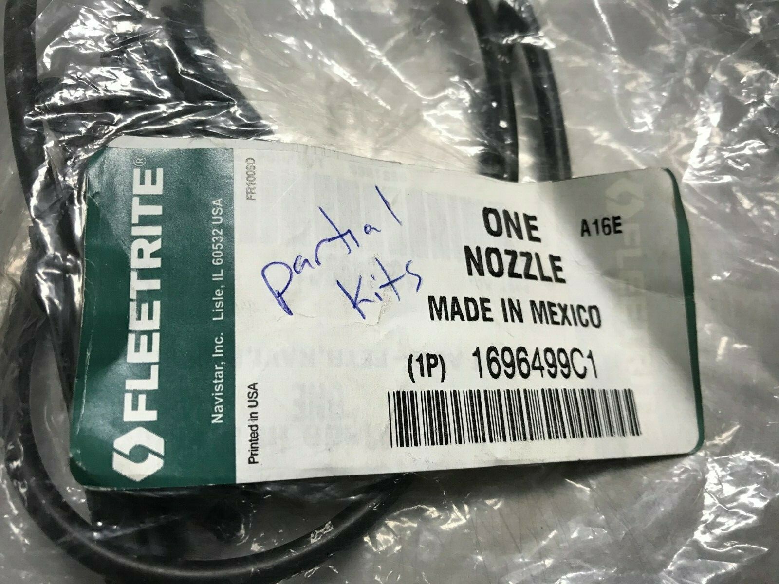 1696499C1 OEM International Navistar Fleetrite **PARTIAL** WASHER WIPER TUBE