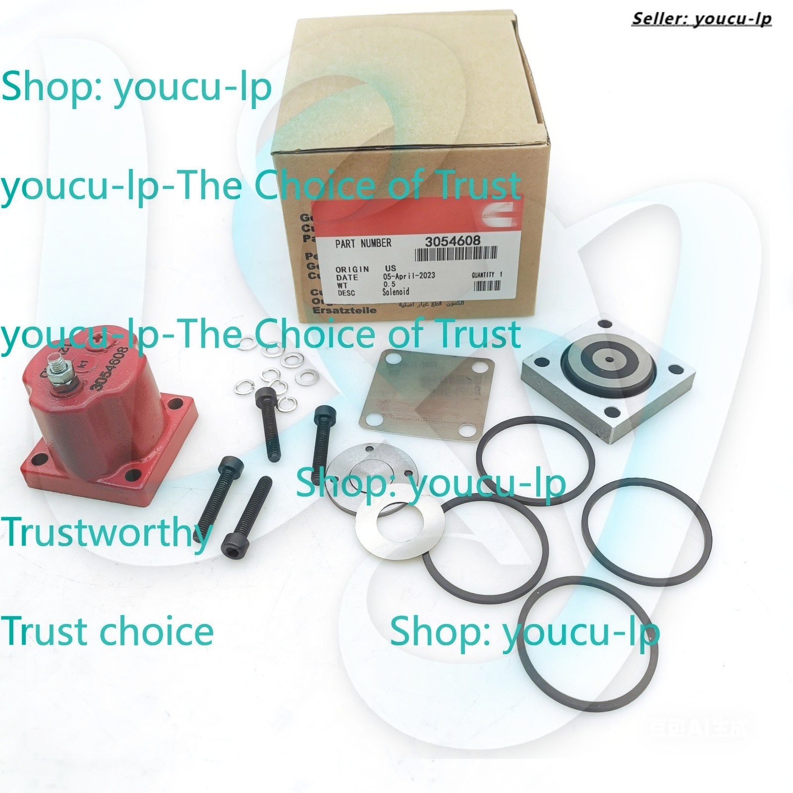 NEW Fuel Shutoff Valve Set for Cummins N14 PAI 180204 3054608 209940 Solenoid