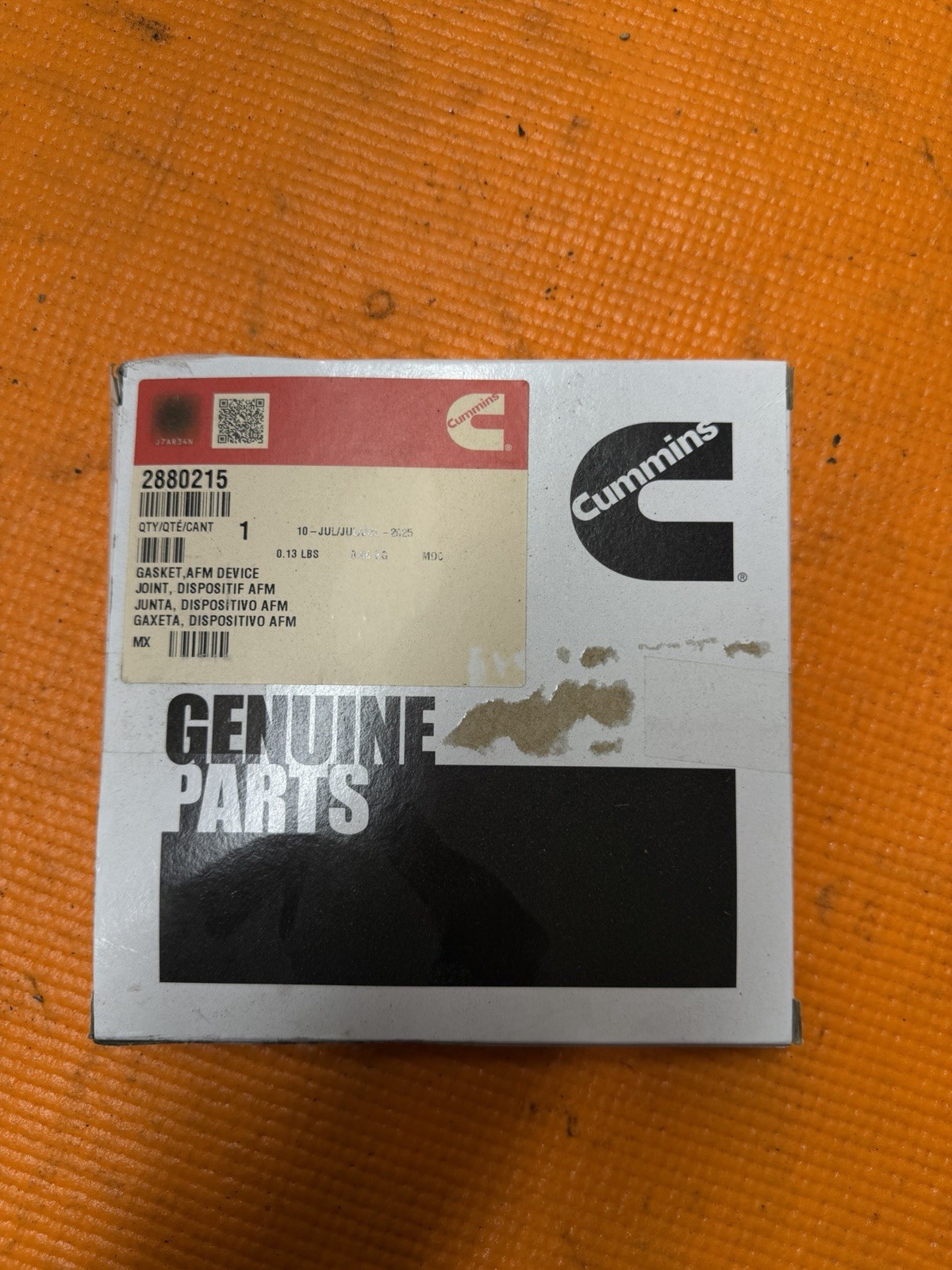 NEW GENUINE CUMMINS AFTERTREATMENT DEVICE FILTER GASKET AFM for CUMMINS 2880215